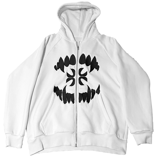 "Glory Vamp!" Zip Up (White)